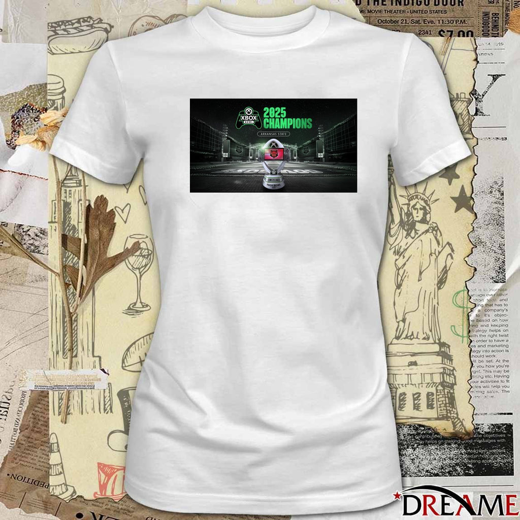 Congratulations Arkansas State Red Wolves 2025 Xbox Bowl Champions Poster t-shirt