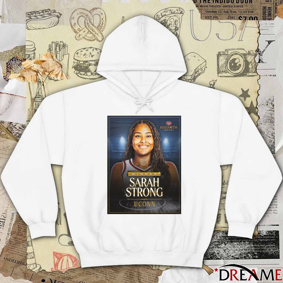 Congratulations Sarah Strong Uconn 2026 Jersey Mike’s Naismith Women’s College Player of the Year Poster t-shirt