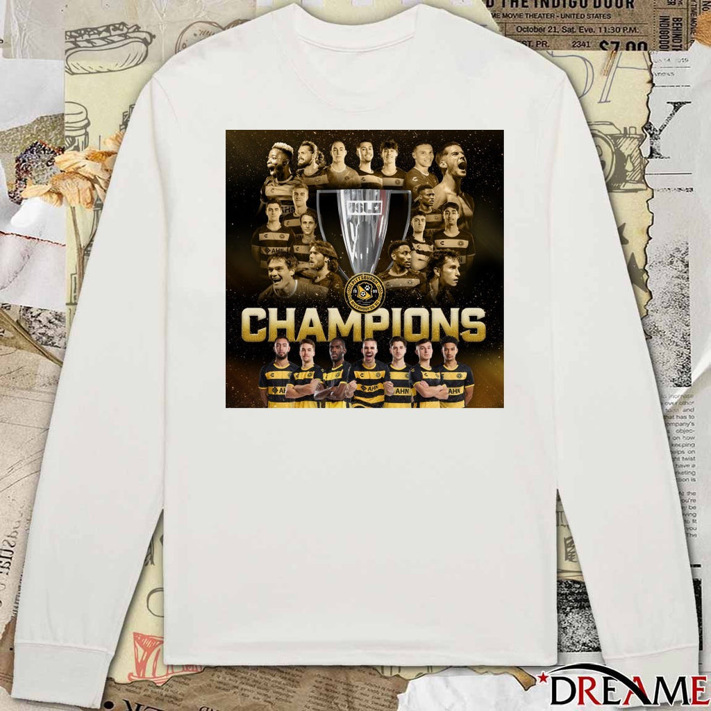 Congratulations to the Pittsburgh Riverhounds on winning the 2025 USL Championship Poster t-shirt