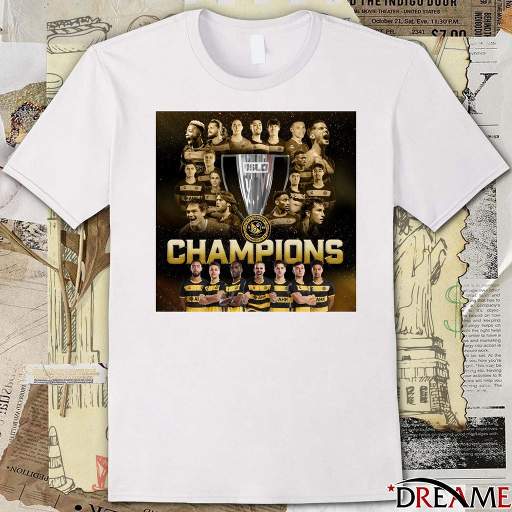 Congratulations to the Pittsburgh Riverhounds on winning the 2025 USL Championship Poster t-shirt