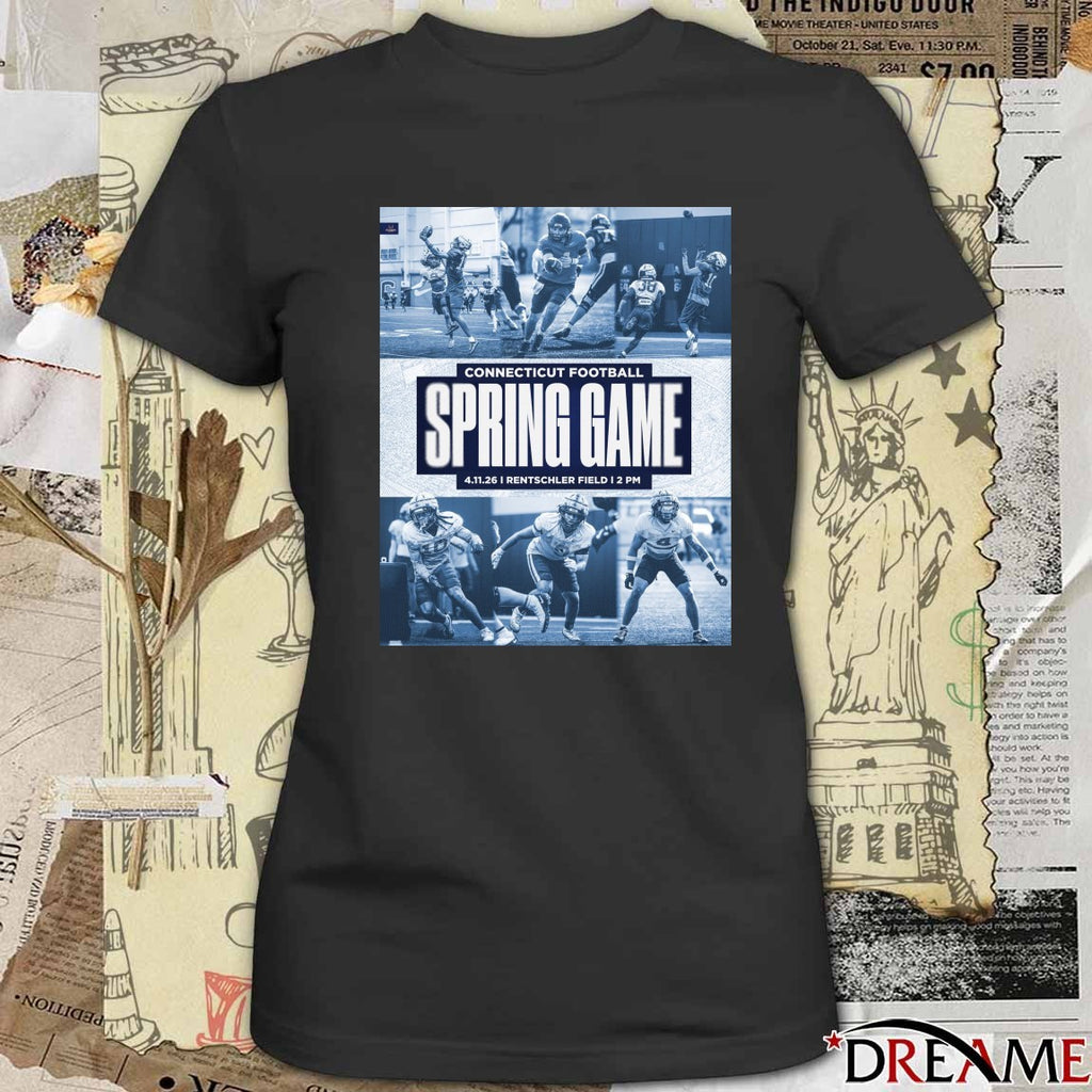 Connecticut Football Spring Game April 11 2026 Rentschler Field Poster t-shirt