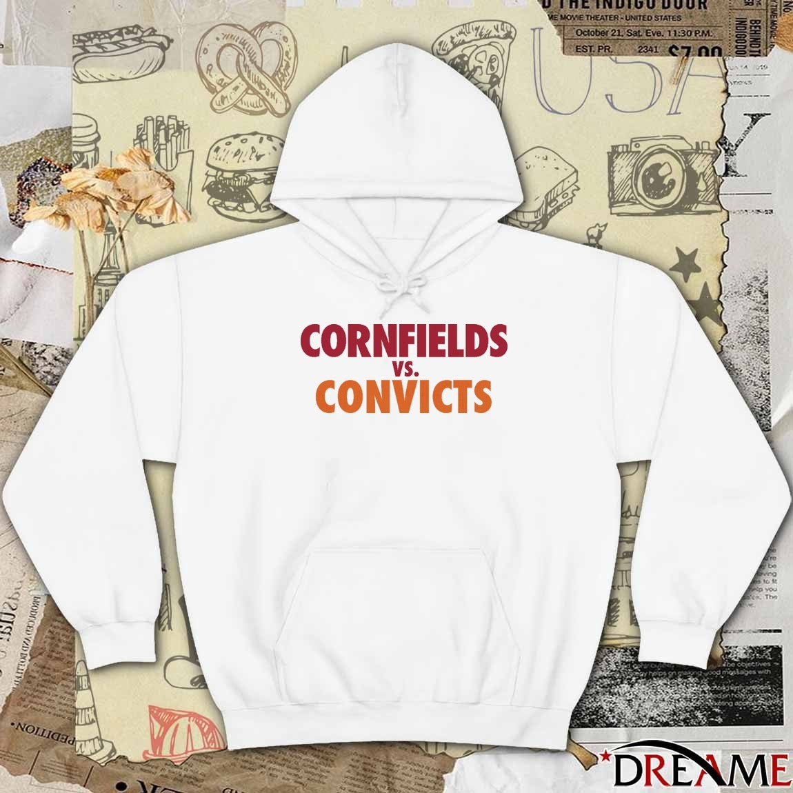 Cornfields vs Convicts The Championship Parody t-shirt