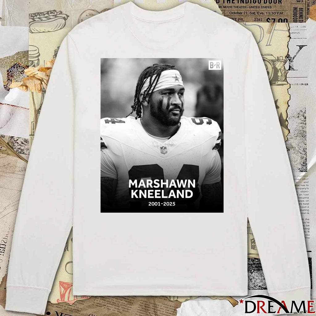 Cowboys announce DE Marshawn Kneeland has died at 24 years old 2001 – 2025 Bleacher Report Poster t-shirt