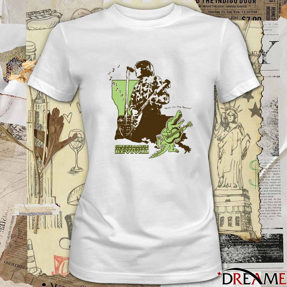 Creedence Clearwater Revival Born On The Bayou t-shirt
