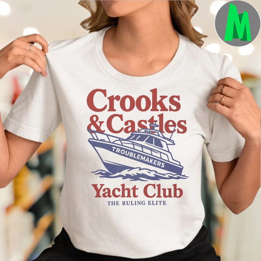 Crooks & Castles Yacht Club Troublemakers T-Shirt