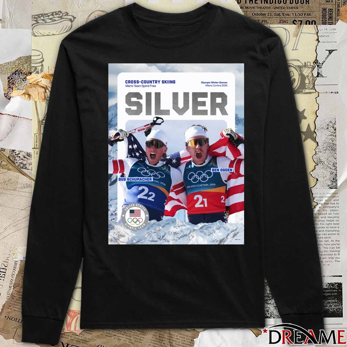 Cross-country Skiing Olympic Winter Games Milano Cortina 2026 Silver Medal Ben Ogden And Gus Schumacher t-shirt