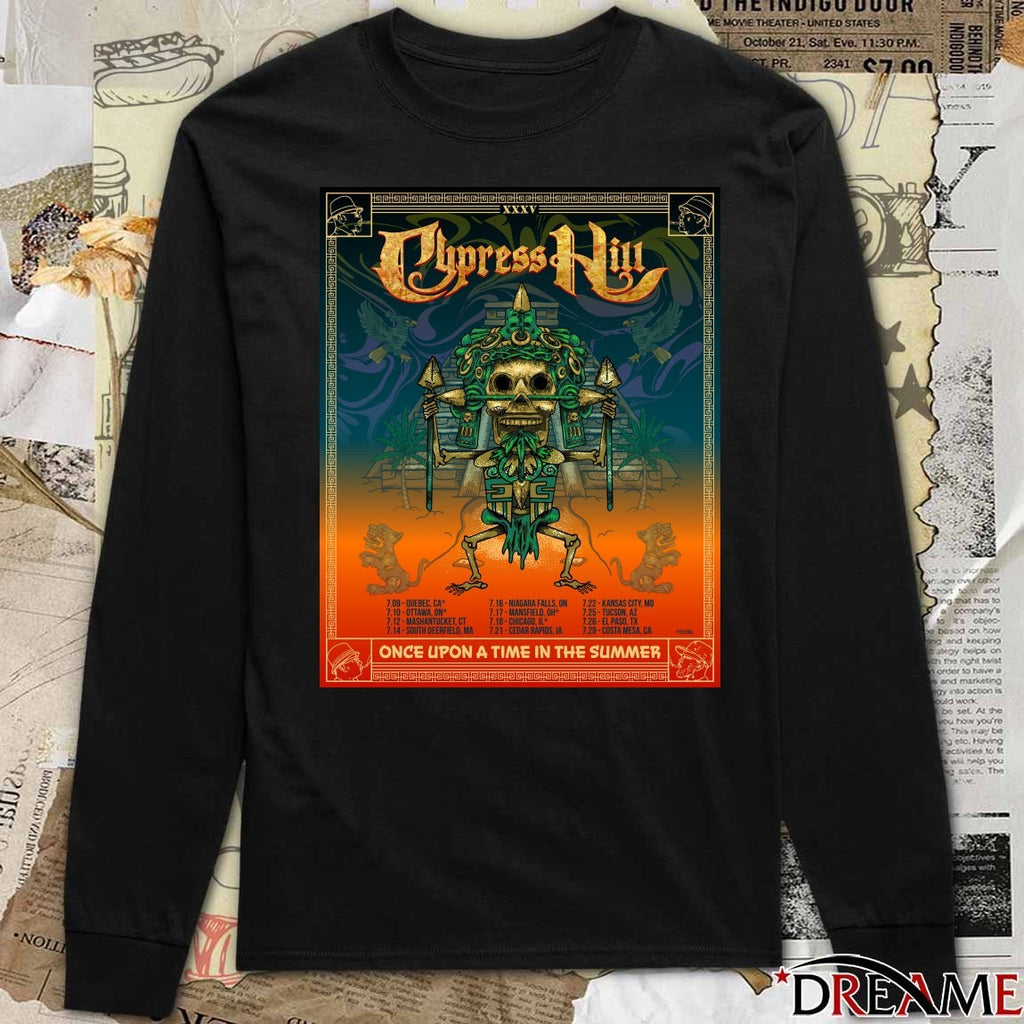 Cypress Hill Once Upon A Time In The Summer Tour Celebrating 35 Years Of The Band Poster t-shirt