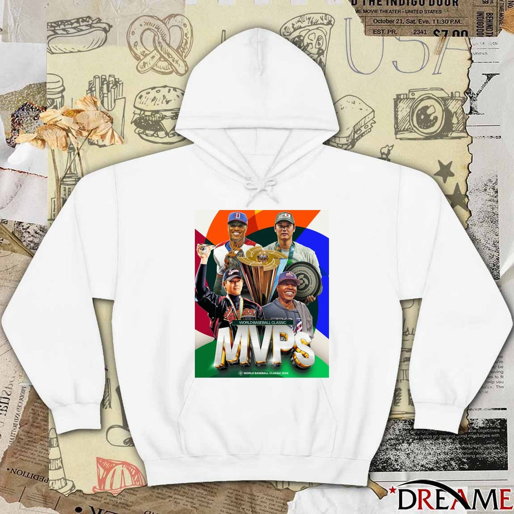 Daisuke Matsuzaka Robinson Canó Marcus Stroman Shohei Ohtani MVPs World Baseball Classic 2026 Poster t-shirt