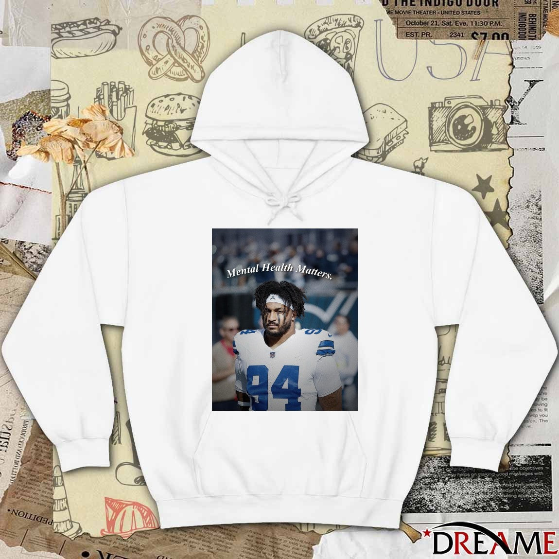Dallas Cowboys Marshawn Kneeland Mental Health Matters Poster t-shirt