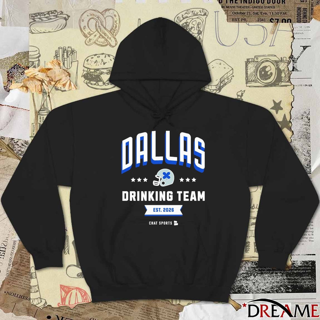 Dallas Drinking Team Est 2026 Chat Sports t-shirt