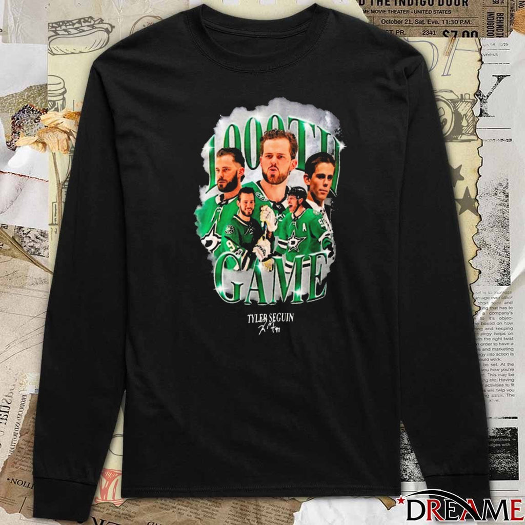 Dallas Stars Hockey Tyler Seguin 1,000th Game Players t-shirt