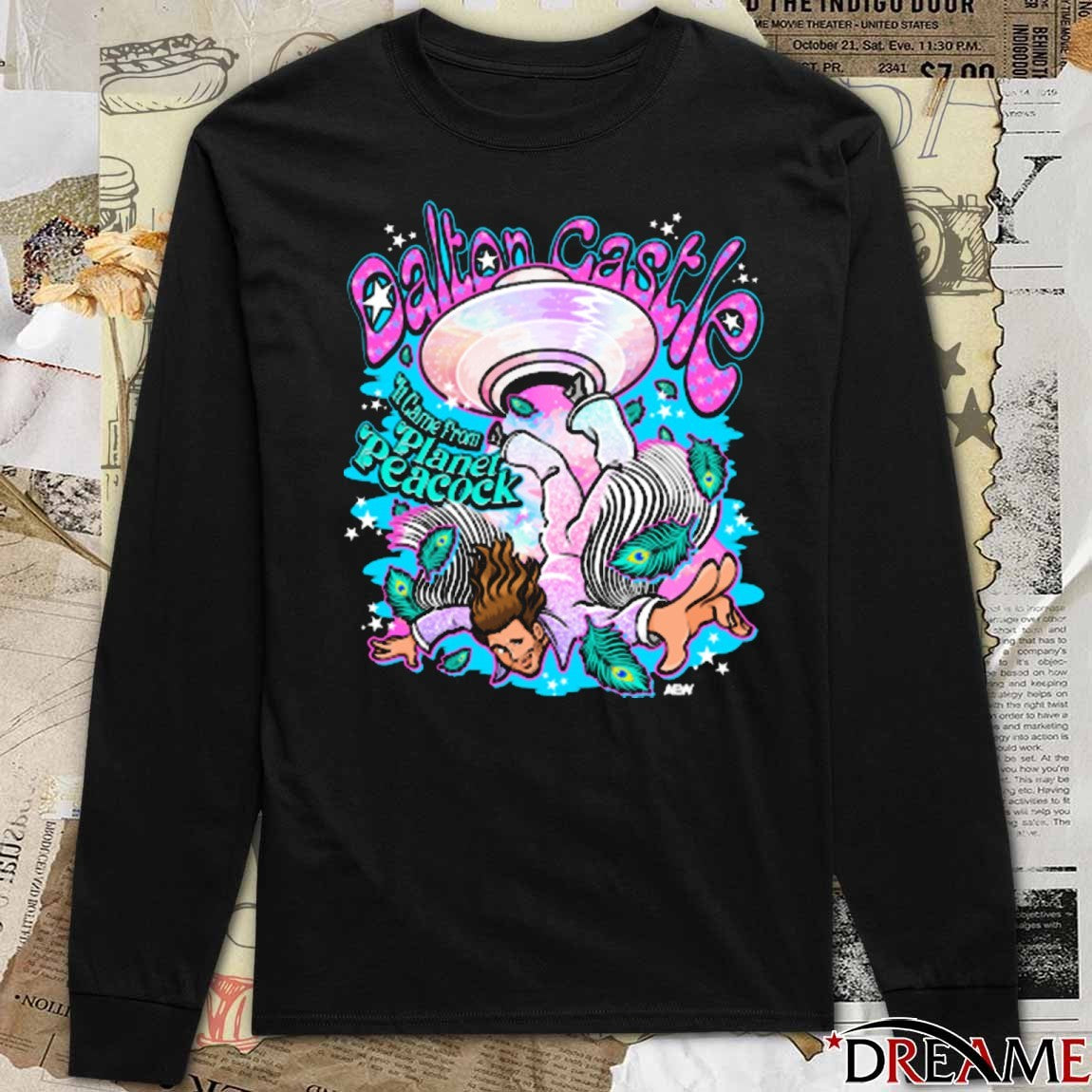 Dalton Castle It Came From Planet Peacock AEW 2025 t-shirt