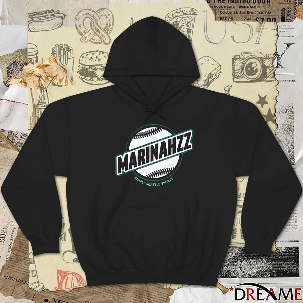 Dan Wilson wearing Marinahzz Simply Seattle Sports 2025 t-shirt