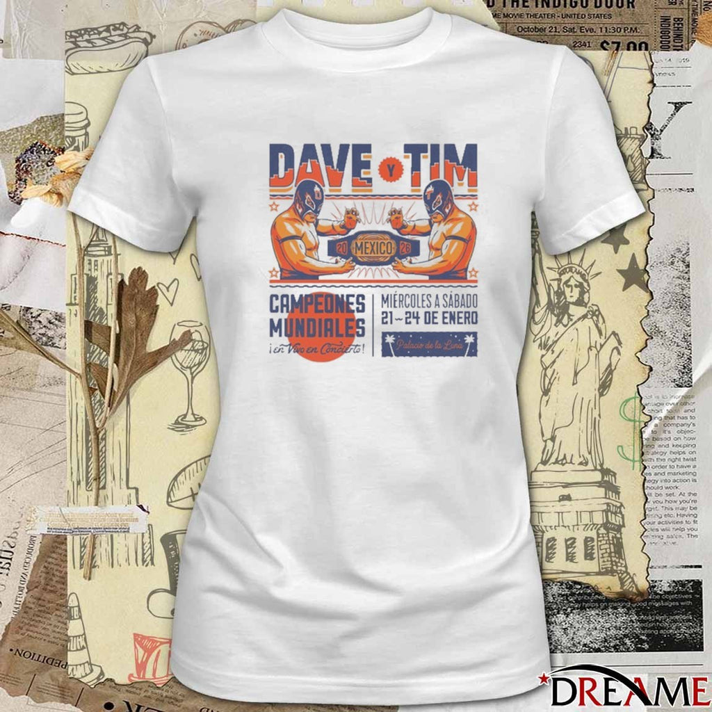 Dave Matthews and Tim and Trey Event in Mexico January 21-24 2026 t-shirt