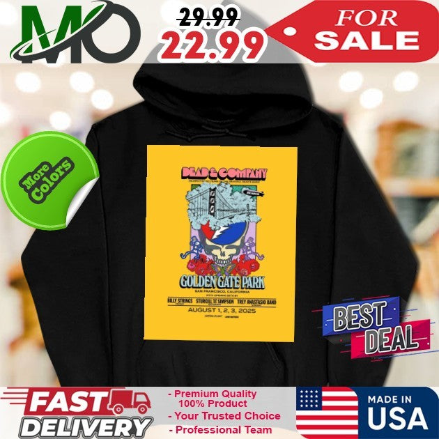 Dead And Company Golden Gate Park San Francisco California August 1 2 3 2025 Shirt