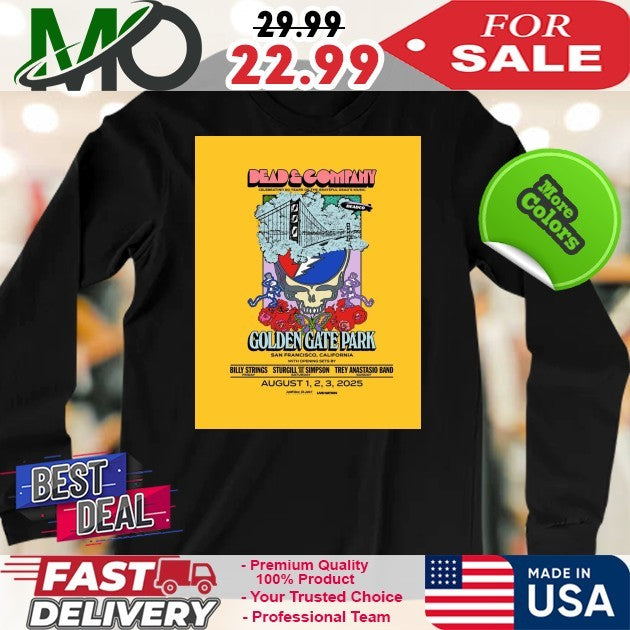 Dead And Company Golden Gate Park San Francisco California August 1 2 3 2025 Shirt