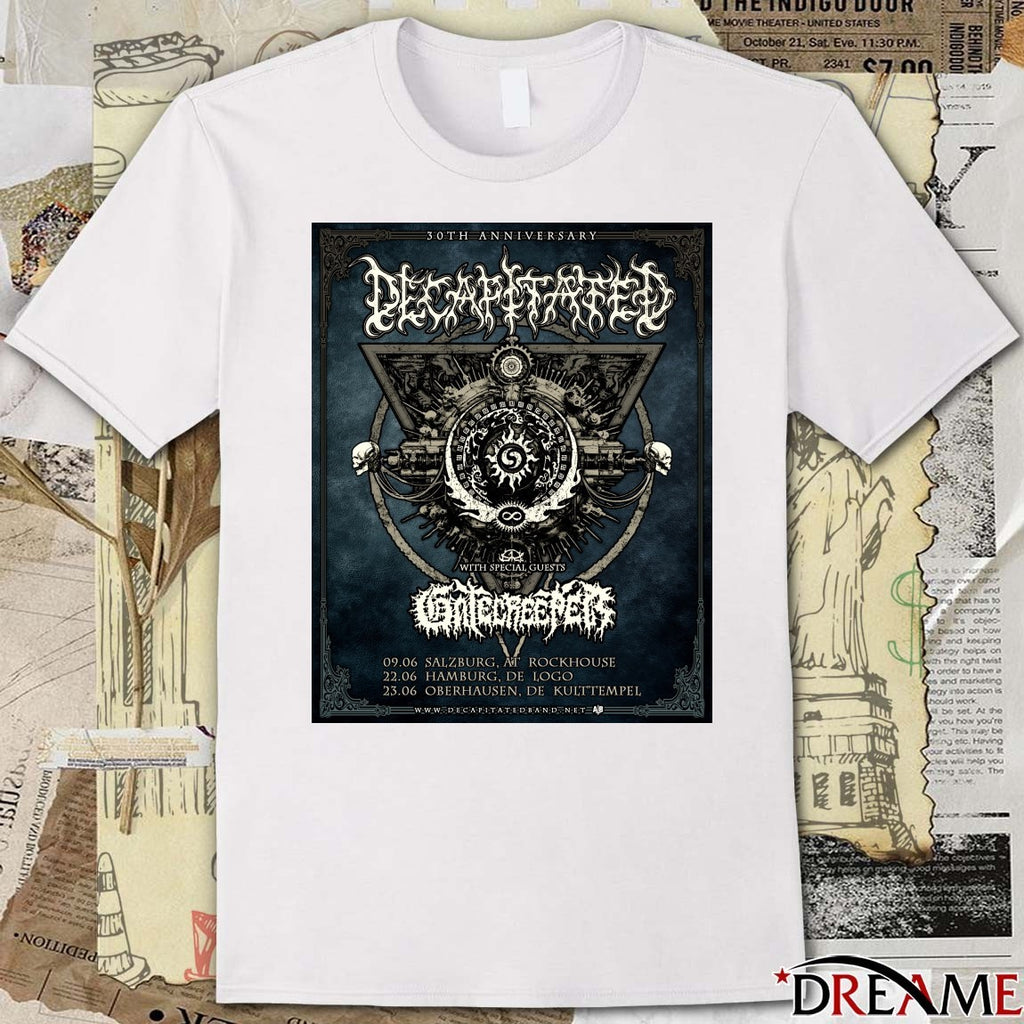 Decapitated 30th Anniversary Summer Tour June 09 – 23 2026 Poster t-shirt