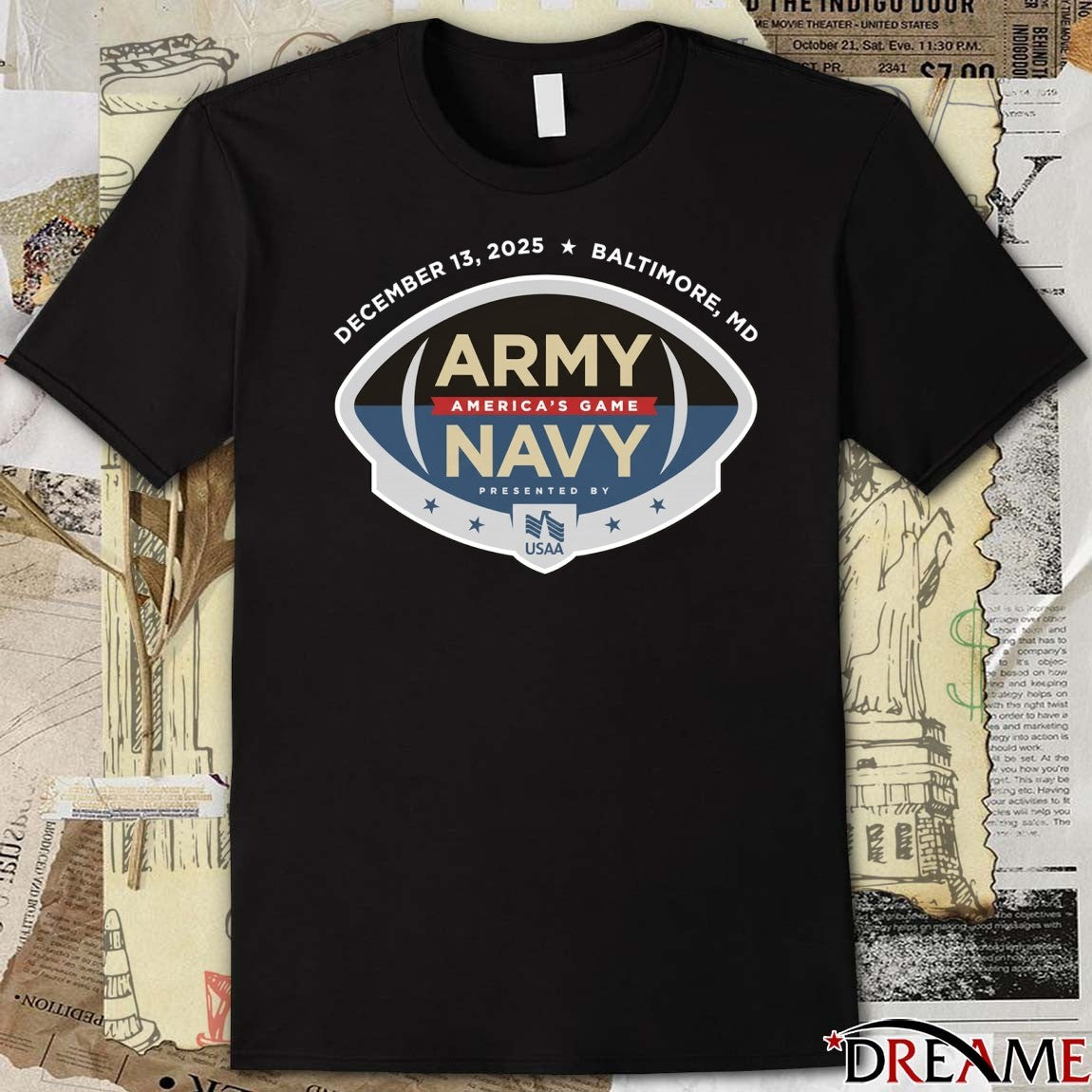 December 13 2025 Baltimore MD Army Black Knights vs. Navy Midshipmen America’s Game t-shirt