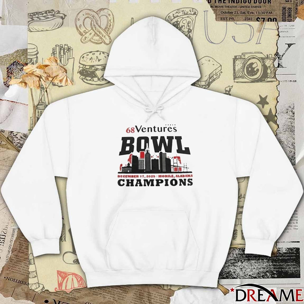 Delaware Fightin’ Blue Hens 68 Ventures Bowl Champions December 17 2025 Mobile Alabama t-shirt