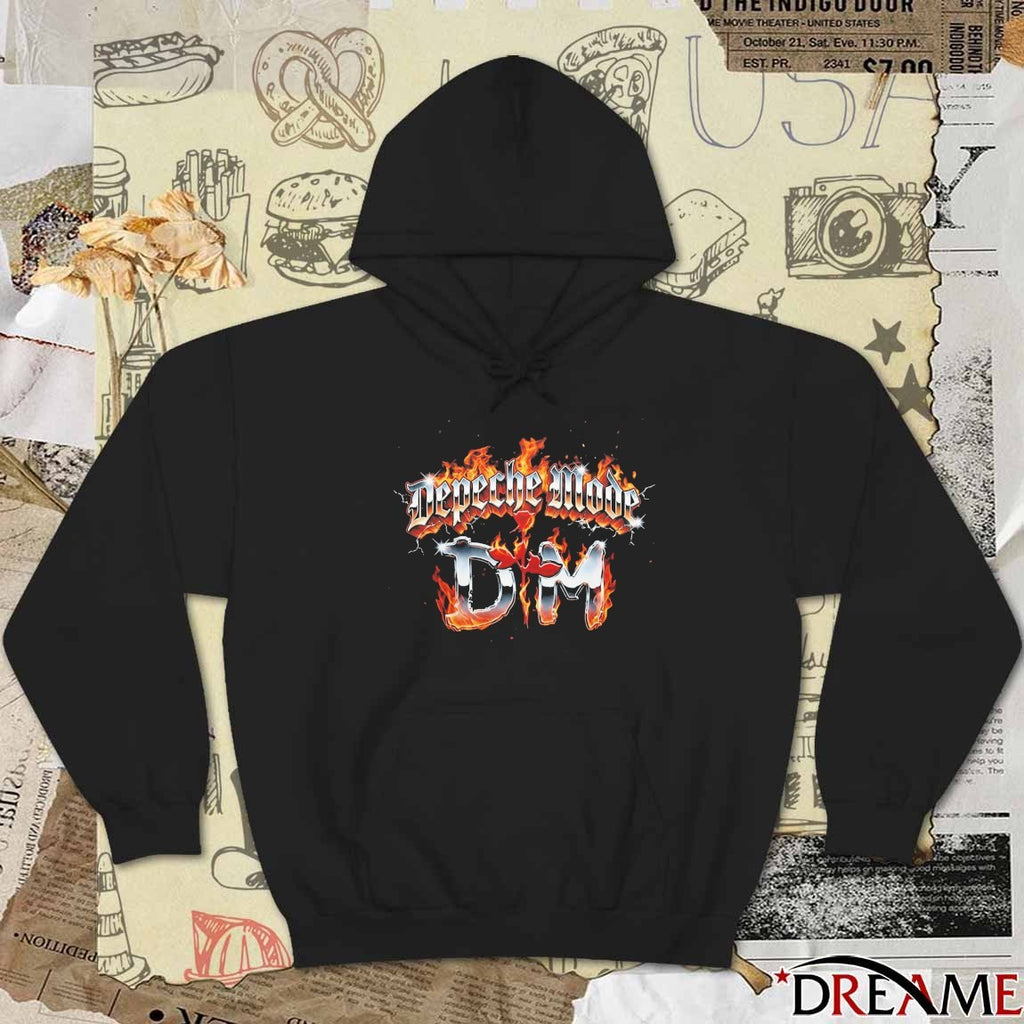 Depeche Mode Merch 2026 Strangelove Flames DM logo t-shirt