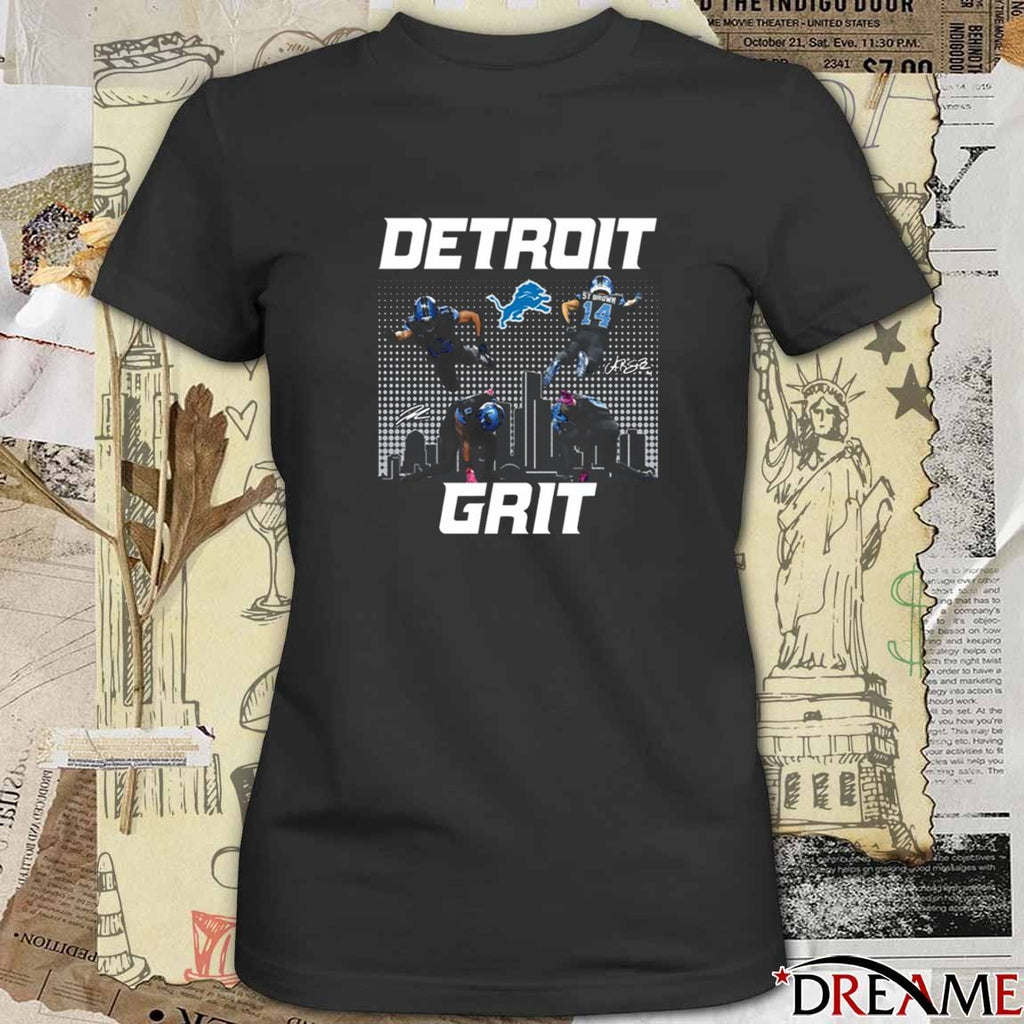 Detroit Grit Super Heroes Amon-Ra St. Brown and Jahmyr Gibbs Detroit Lions 2025 Signatures t-shirt