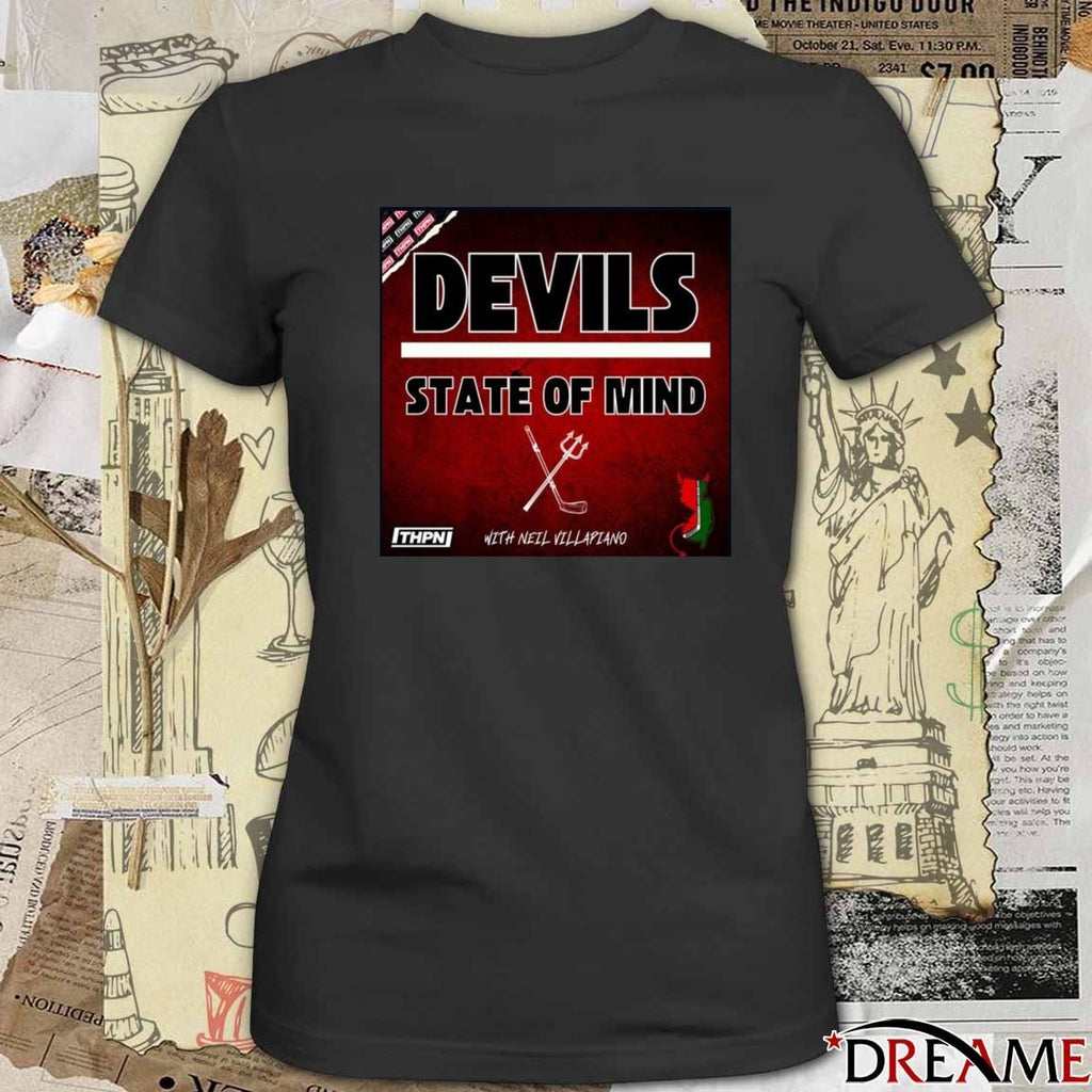 Devils State of Mind With Neil Villapiano Art t-shirt