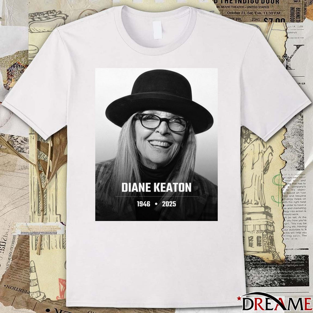 Diane Keaton Passes Away At 79 1946 – 2025 The Film Zone Poster t-shirt