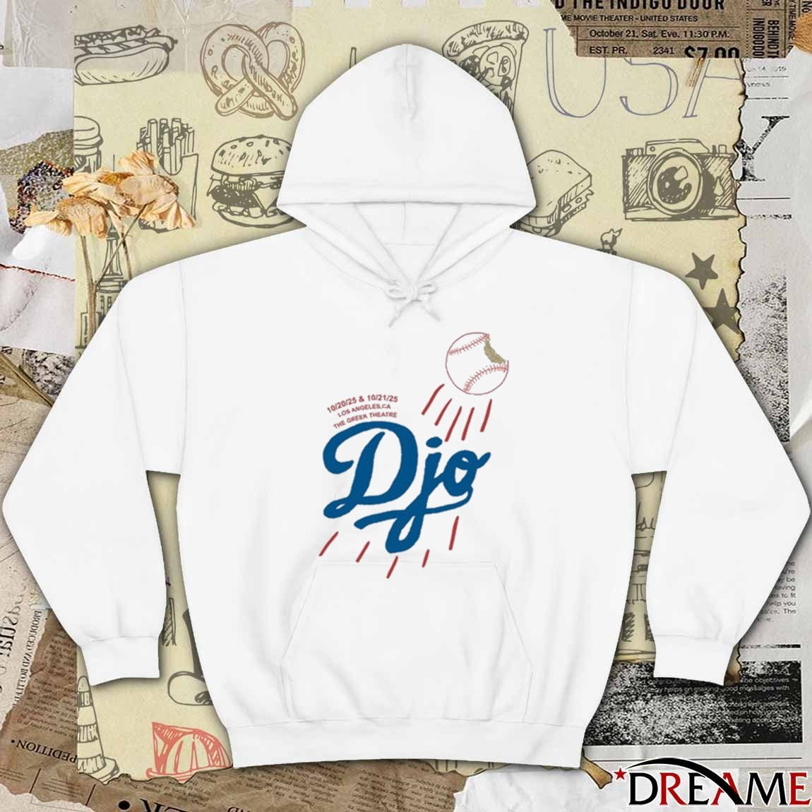 Djo Music Greek Theatre Los Angeles CA October 20-21 2025 t-shirt