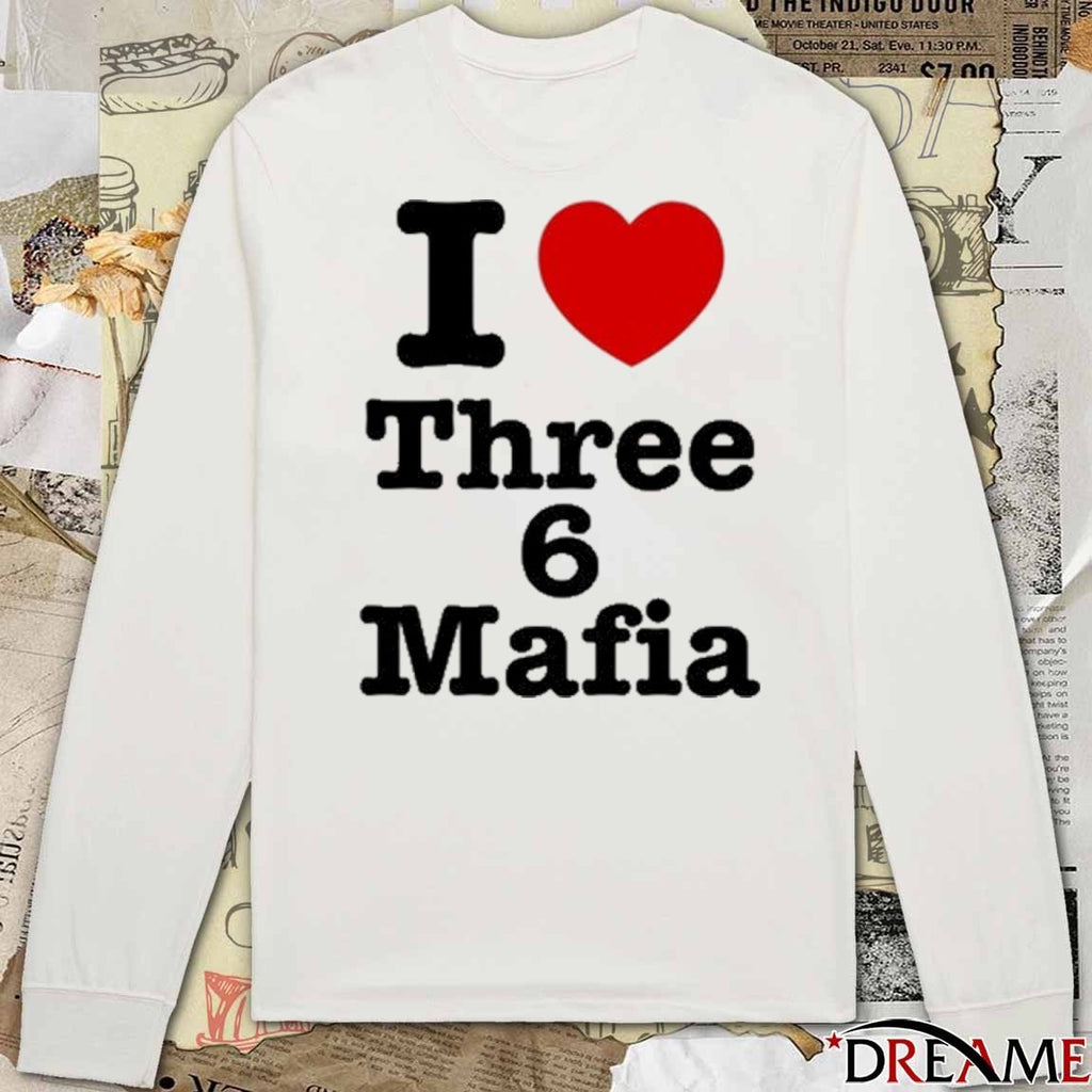 Djpaulkom I Love Three 6 Mafia t-shirt