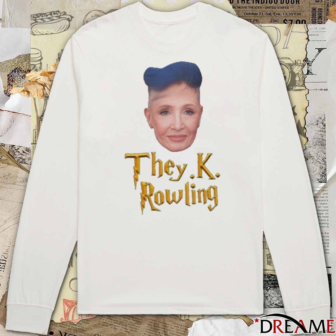 Dobby Vs J K Rowling They K Rowling Portrait t-shirt