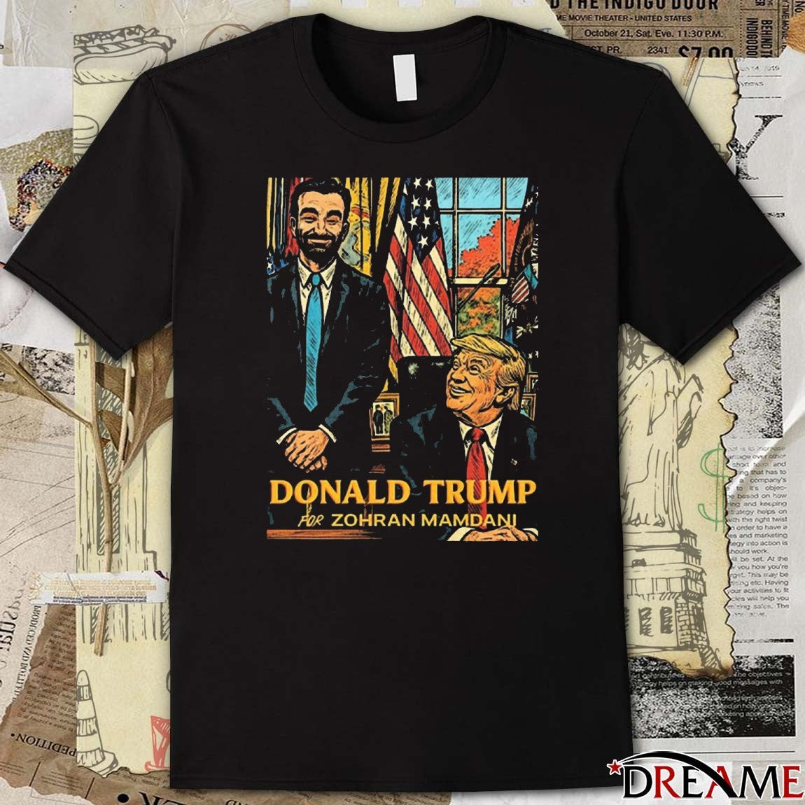 Donald Trump Likes Zohran Mamdani New York State Assembly Retro t-shirt