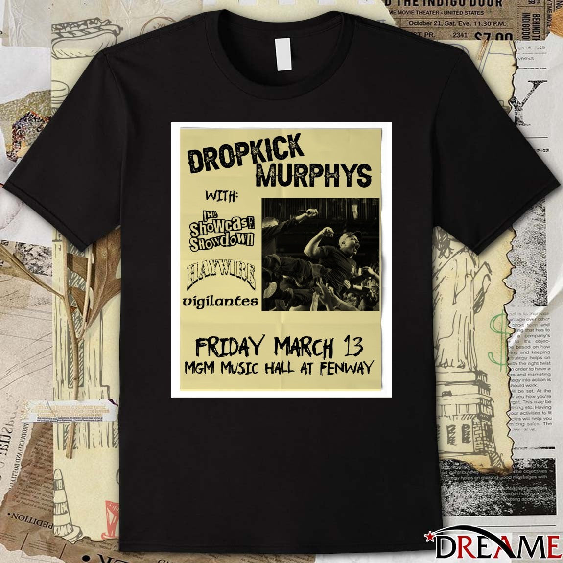 Dropkick Murphys March 13 2026 MGM Music Hall At Fenway Poster t-shirt