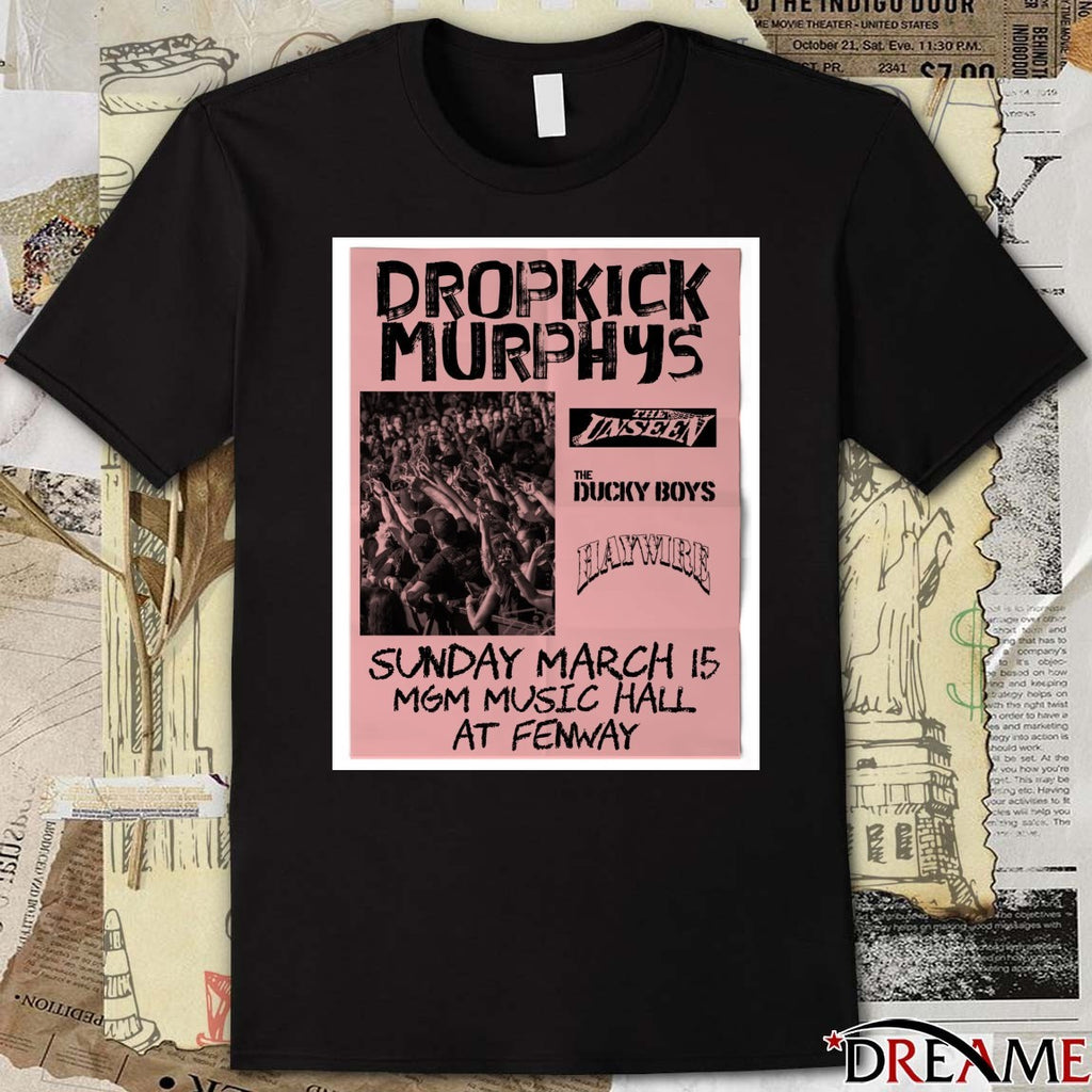 Dropkick Murphys The Ducky Boys March 15 2026 MGM Music Hall At Fenway Poster t-shirt