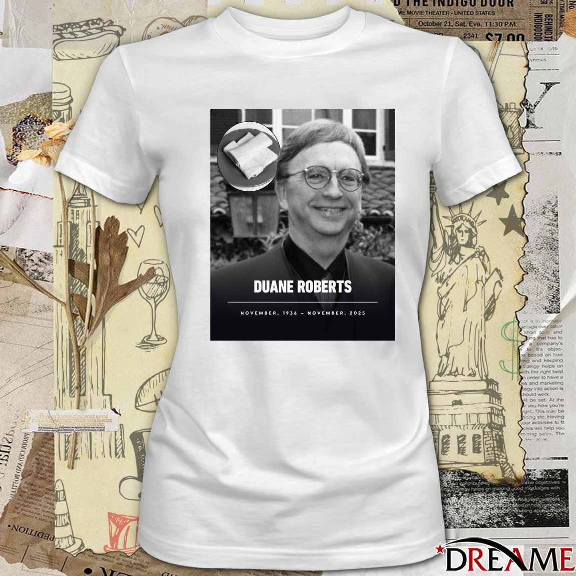 Duane Roberts The Inventor Of The Frozen Burrito Has Died At 88 Years Old 1936 – 2025 Poster t-shirt