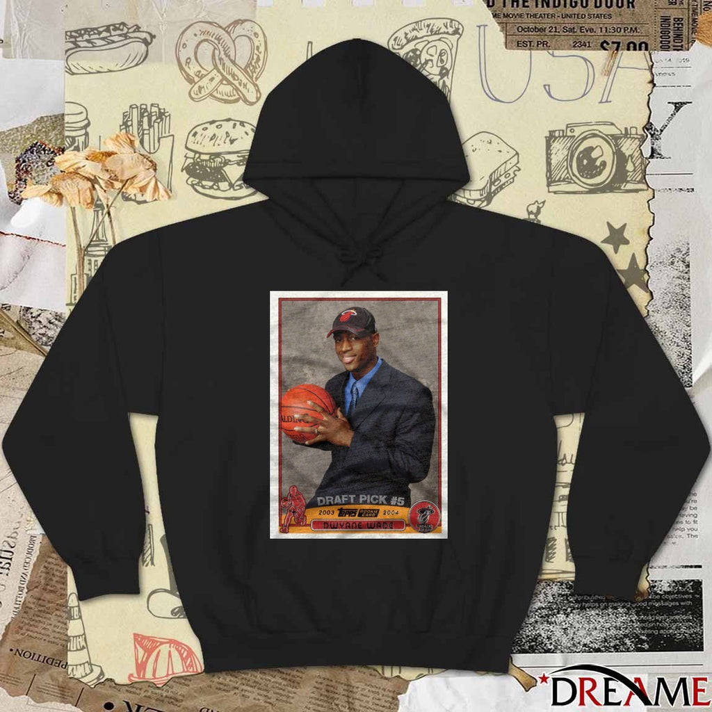 Dwyane Wade Miami Heat 2026 NBA Basketball Draft Pick Topps Trading Card Player t-shirt
