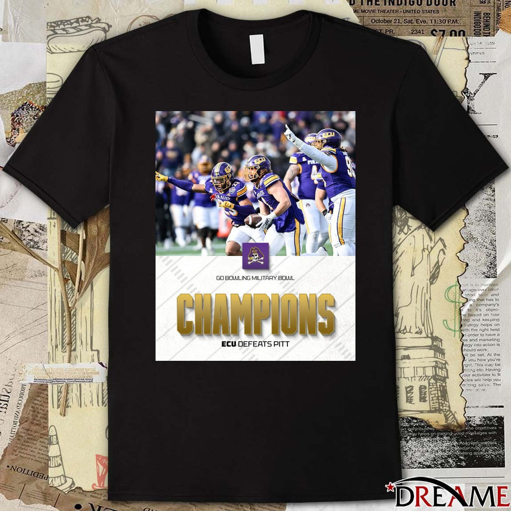 ECU Pirates defeated Pittsburgh 2025 Go Bowling Military Bowl champions Poster t-shirt