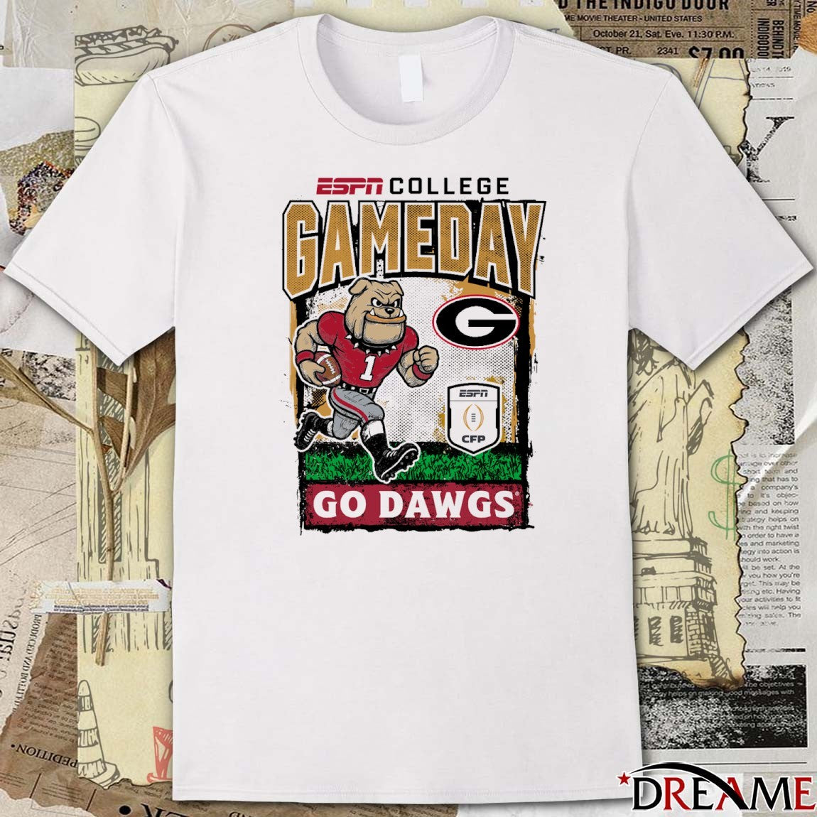 ESPN College Gameday ’25-’26 Georgia Bulldogs Go Dawgs Mascot t-shirt