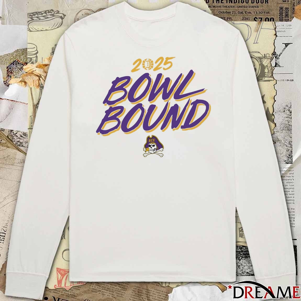 East Carolina Pirates Football NCAA 2025 Bowl Bound t-shirt