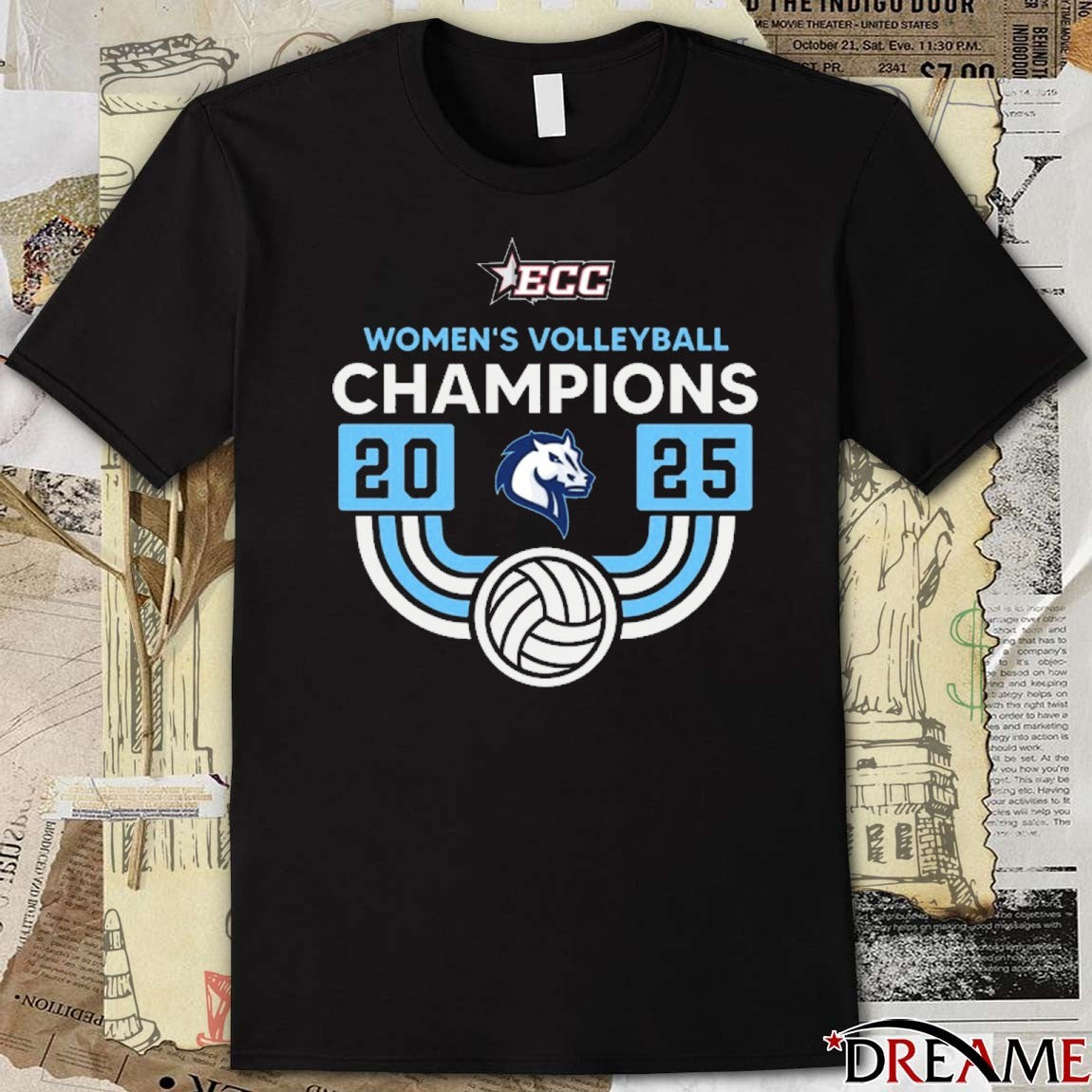 East Coast Conference Mercy Women’s Volleyball Championship 2025 – 2026 t-shirt