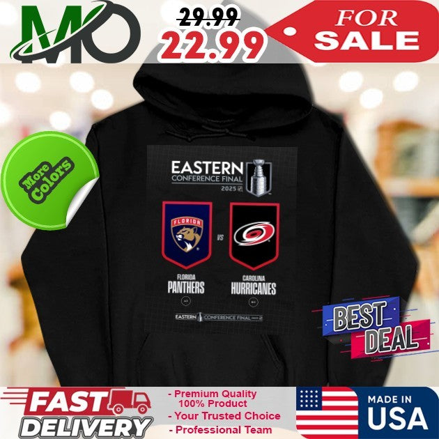 Eastern Conference Final 2025 Florida Panthers And Carolina Hurricanes Shirt