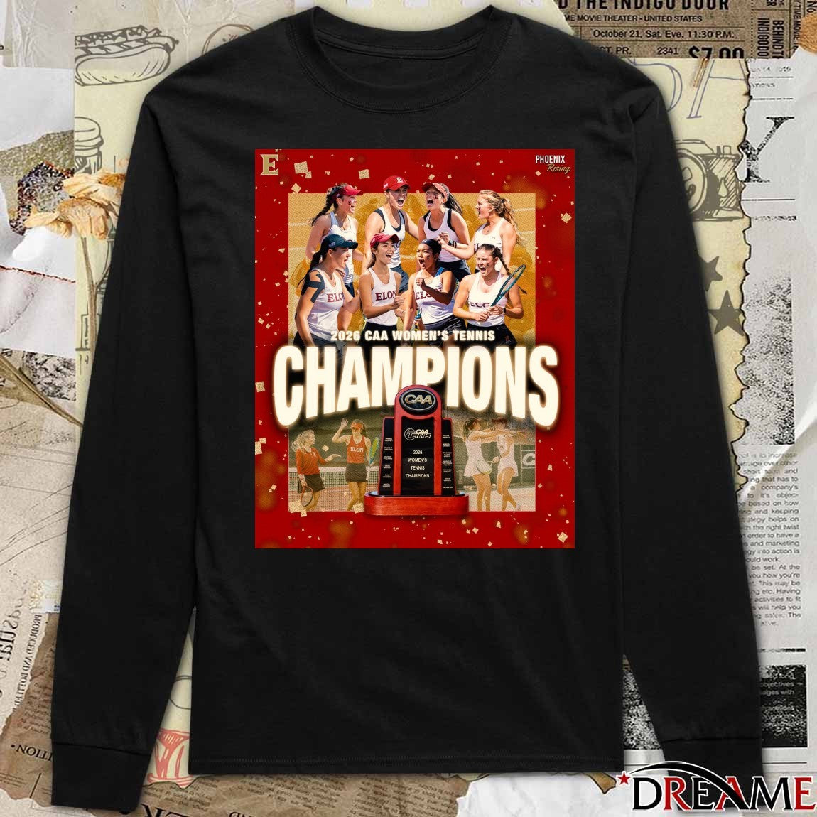 Elon Women’s Tennis takes down William & Mary win CAA Championship 2026 Poster t-shirt