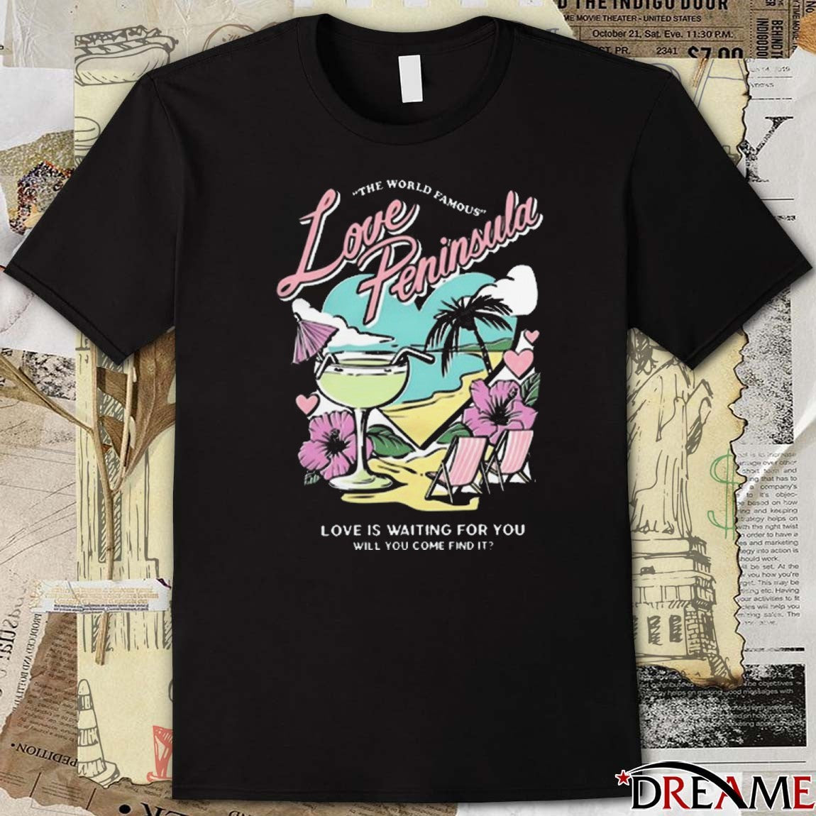 Evan and Katelyn The World Famous Love Peninsula Love Is Waiting For You Will You Come Find It t-shirt
