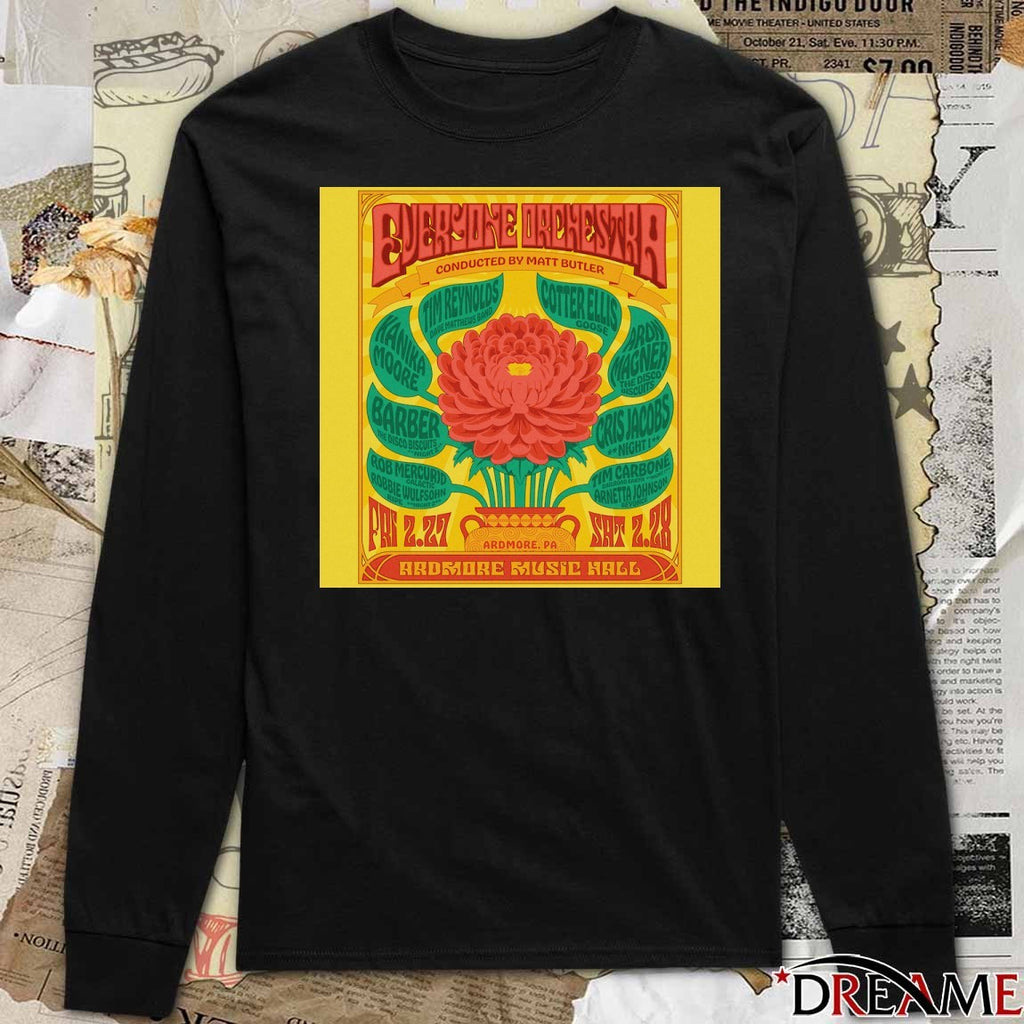 Everyone Orchestra February 27-28 2026 Ardmore Music Hall, PA Poster Merch Conducted by Matt Butler t-shirt
