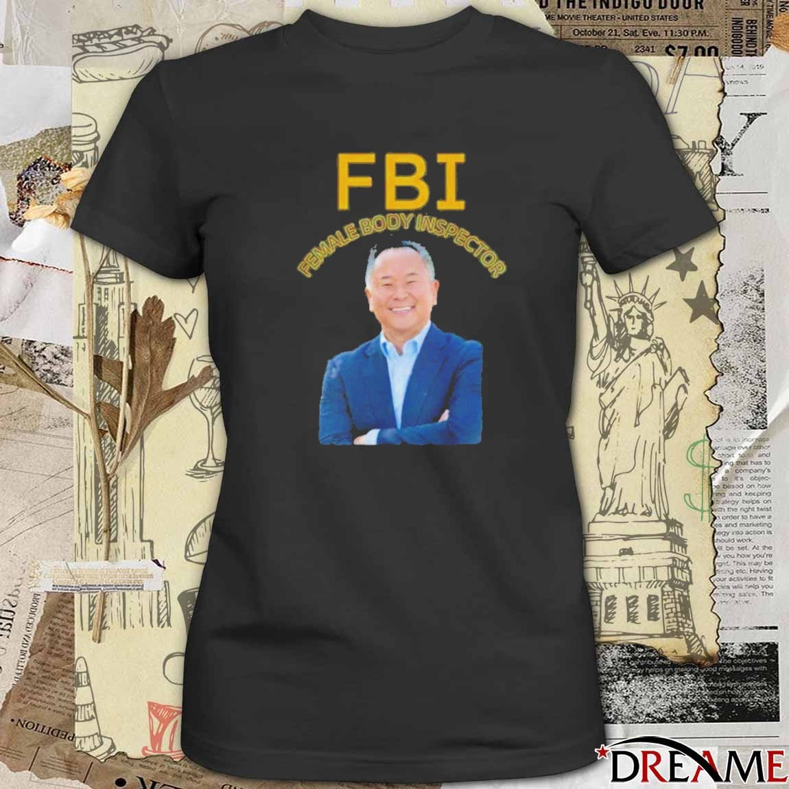 FBI Female Body Inspector John Lee Los Angeles City Council t-shirt