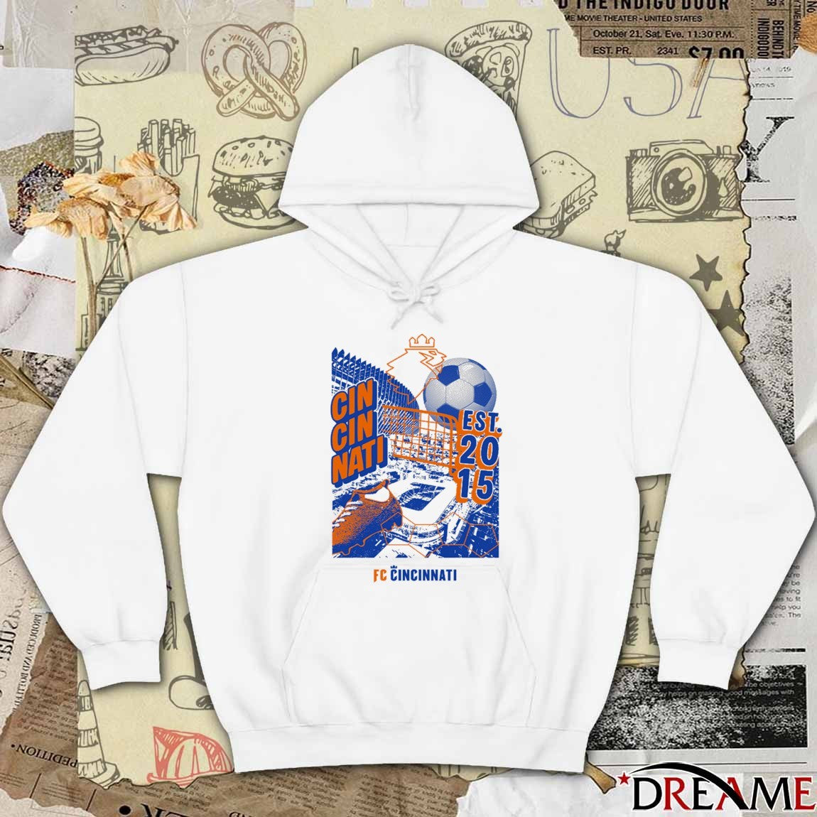FC Cincinnati Grunge Collage Est 2015 t-shirt