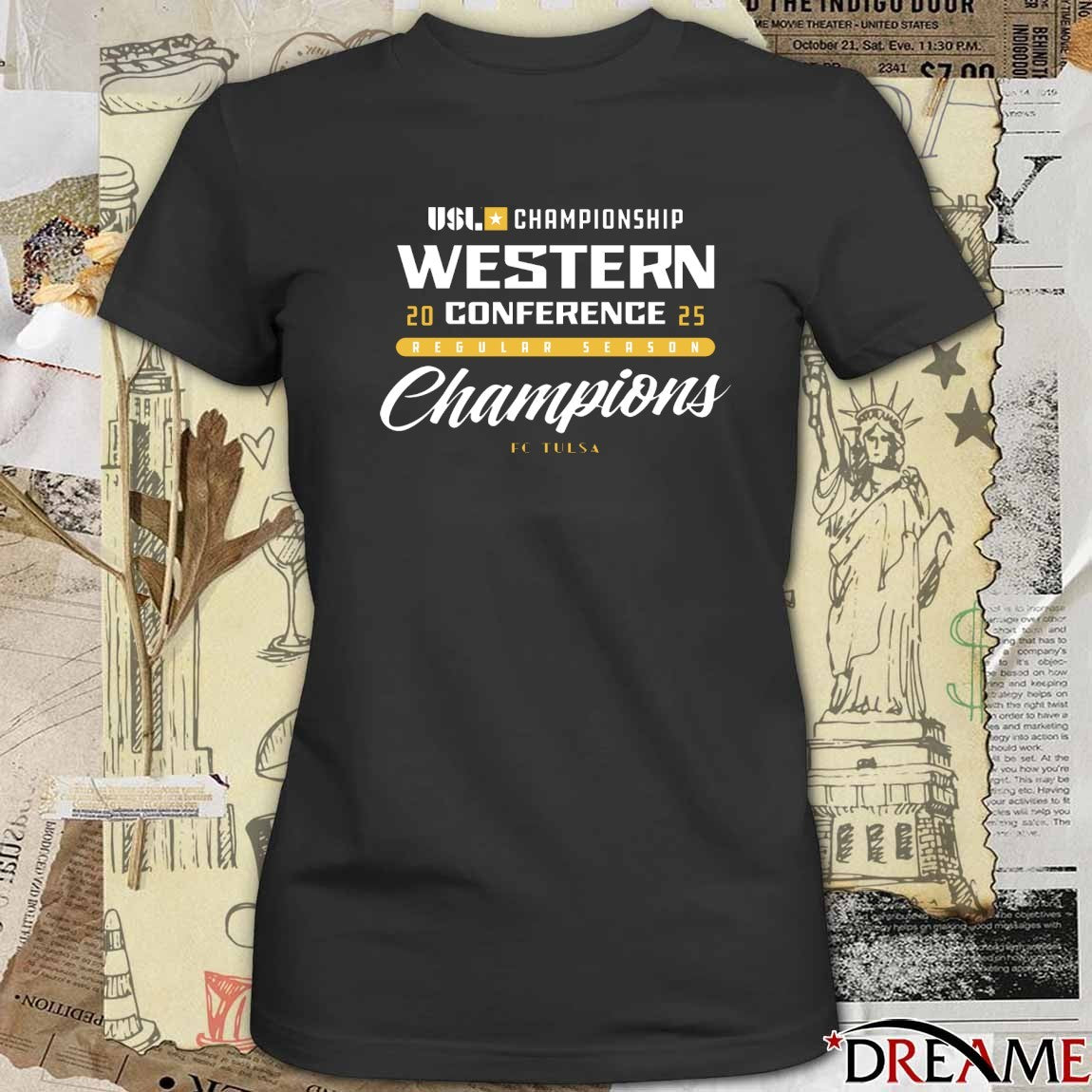 FC Tulsa USL Championship Western Conference Regular Season Champions t-shirt