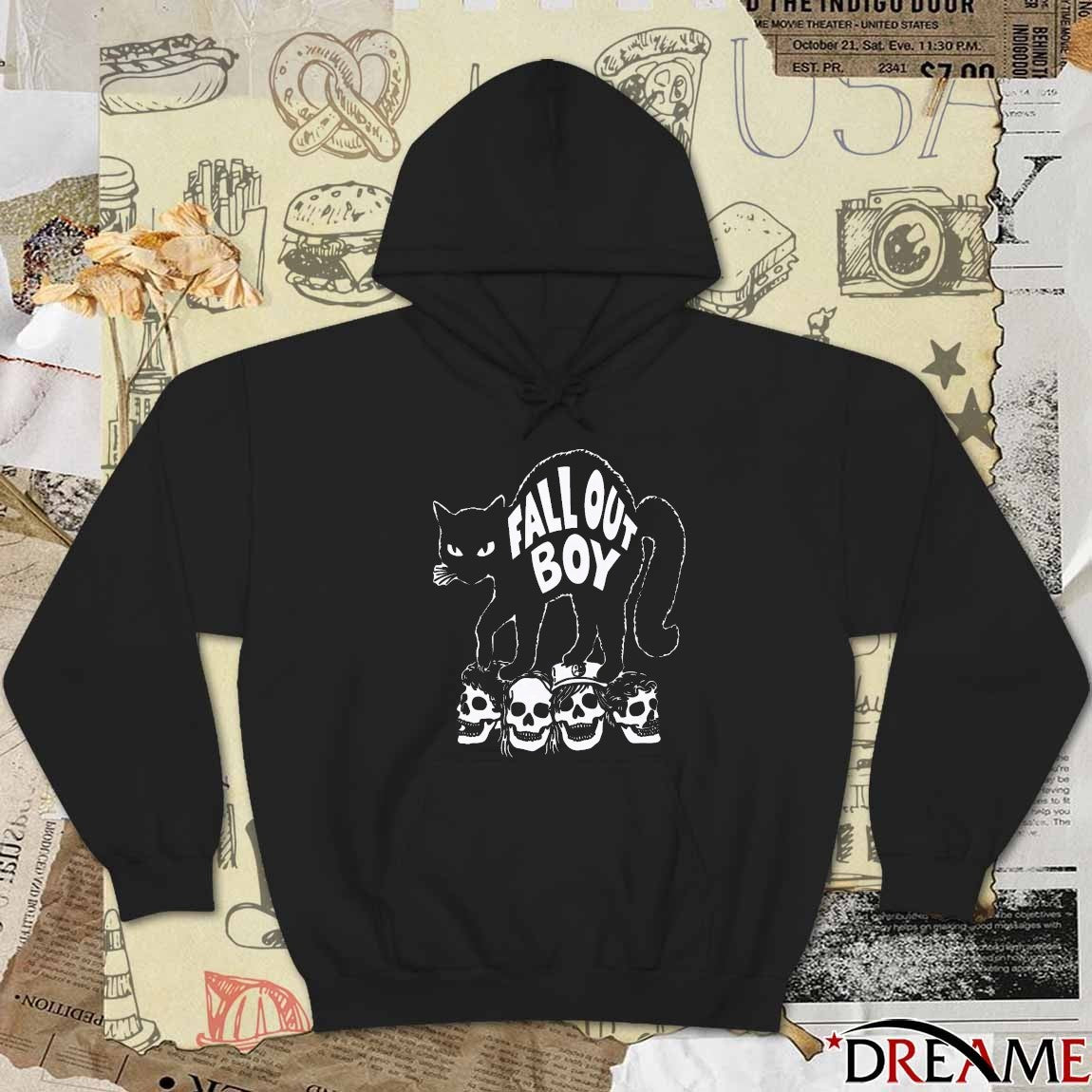 Fall Out Boy Black Cat Fanart 2025 t-shirt