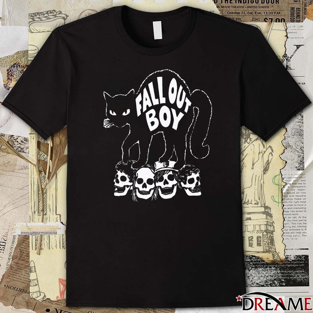 Fall Out Boy Black Cat Fanart 2025 t-shirt