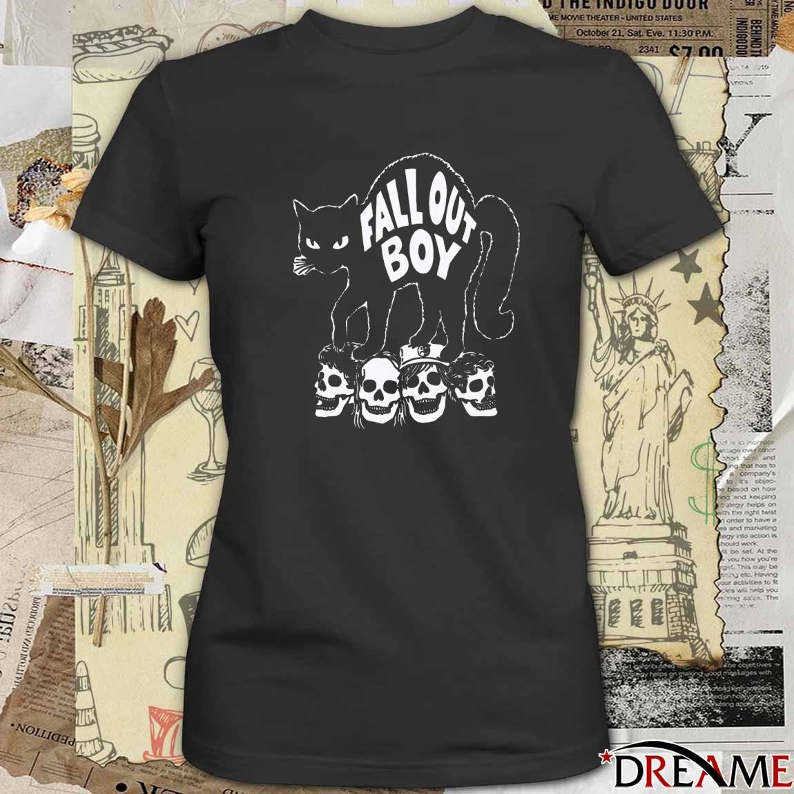 Fall Out Boy Black Cat Fanart 2025 t-shirt