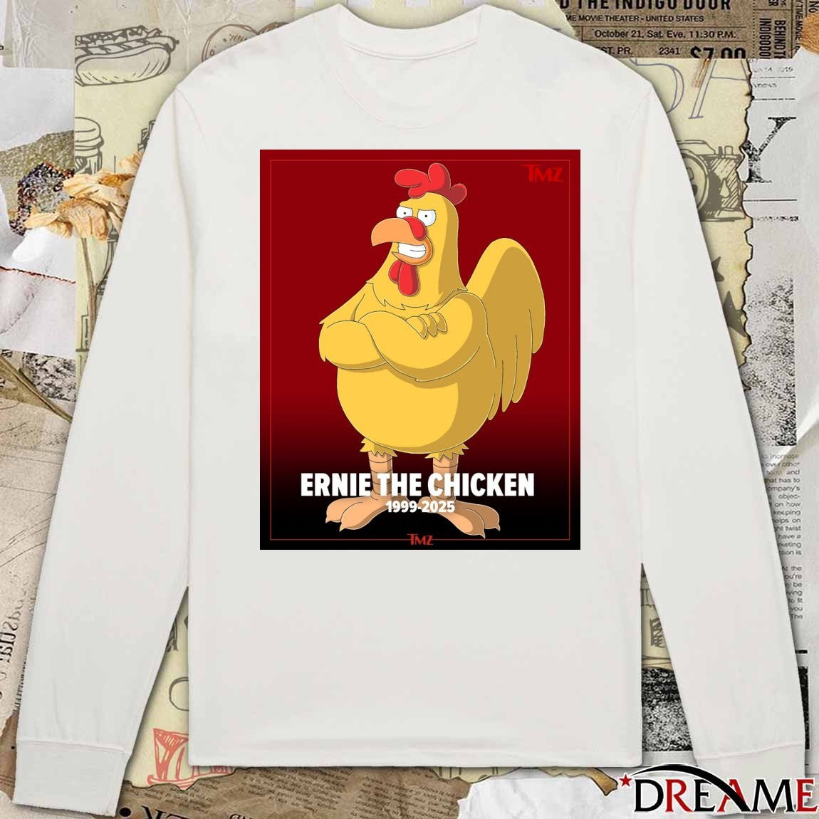 Family Guy Ep Confirm Death Of Ernie The Chicken 1999-2025 Poster t-shirt